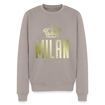 Cerf-volant - Pull Premium bio Homme - taupe - Devant - Nico (187cm)