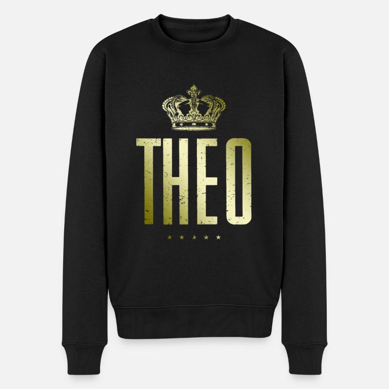 Théo - Pull Premium bio Homme - noir