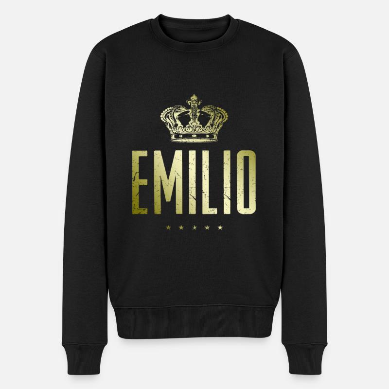 Emilio - Pull Premium bio Homme - noir