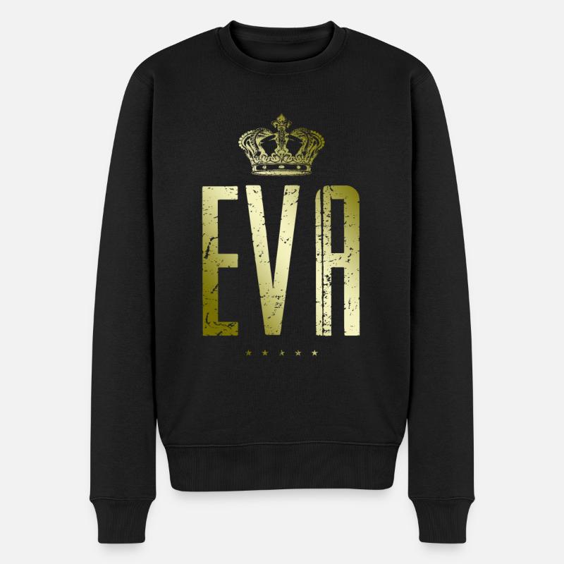 Eva - Männer Premium Bio Pullover - Schwarz