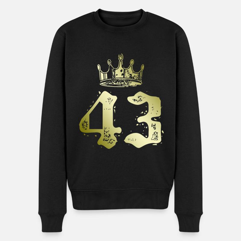 43 Couronne numérique - Pull Premium bio Homme - noir