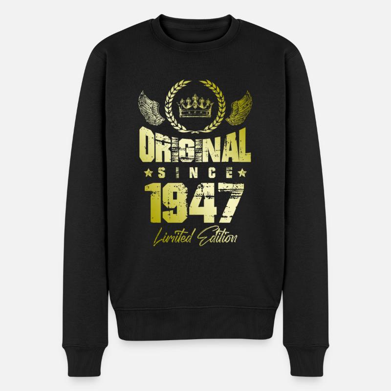 Édition limitée 1947 - Pull Premium bio Homme - noir