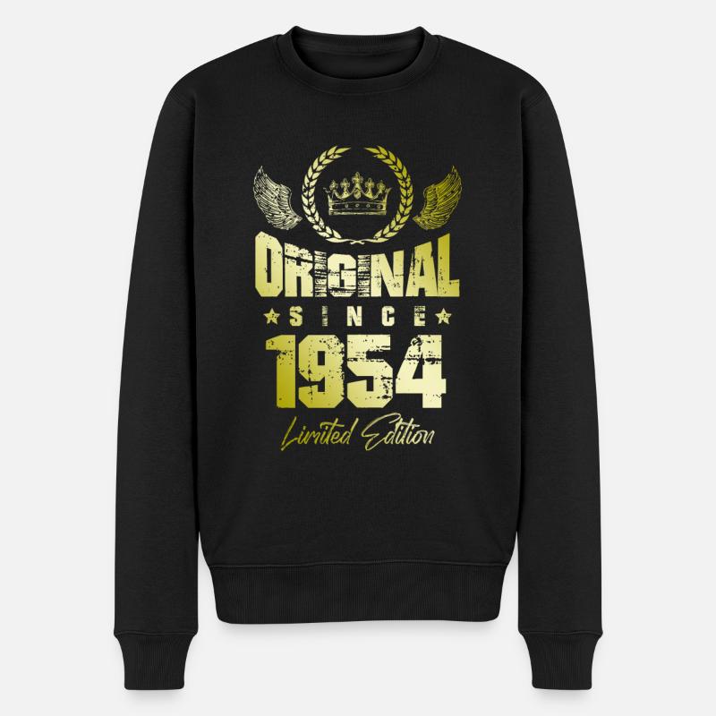1954 limited edition - Männer Premium Bio Pullover - Schwarz