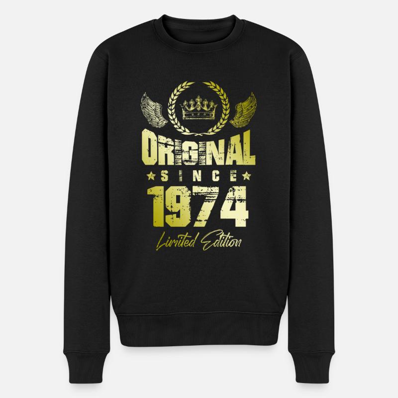 Édition limitée 1974 - Pull Premium bio Homme - noir