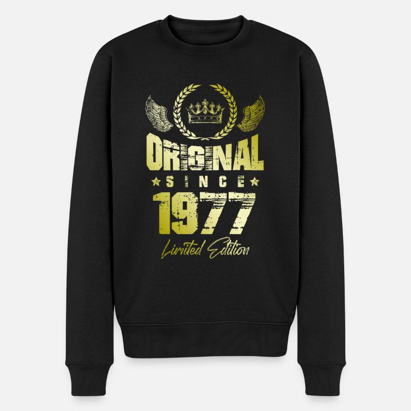 Édition limitée 1977 - Pull Premium bio Homme - noir
