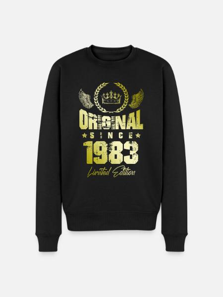 Édition limitée 1983 - Pull Premium bio Homme - noir