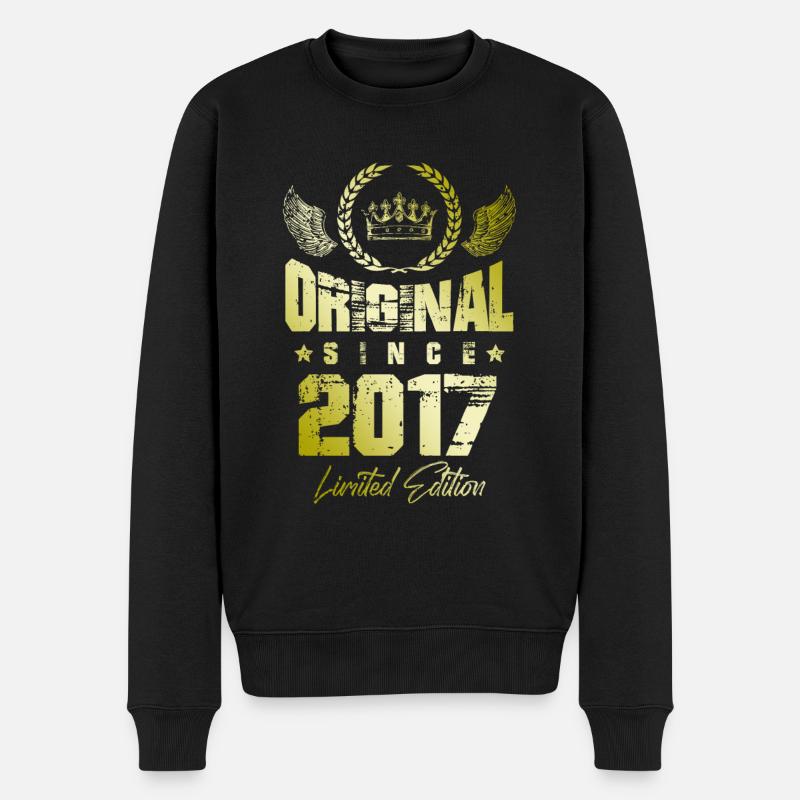 2017 limited edition - Männer Premium Bio Pullover - Schwarz