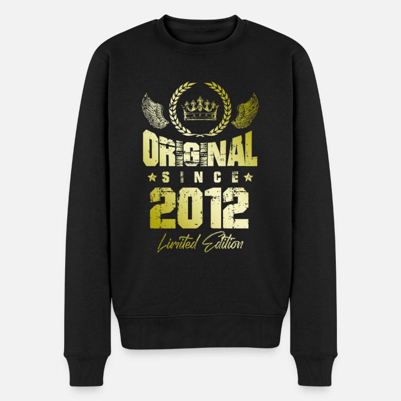 2012 limited edition - Männer Premium Bio Pullover - Schwarz