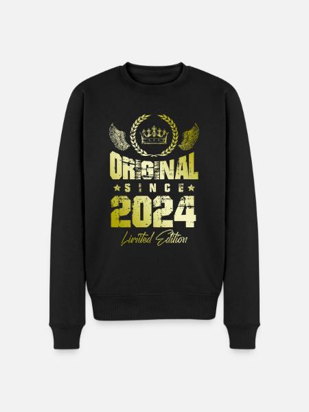 2024 limited edition - Männer Premium Bio Pullover - Schwarz