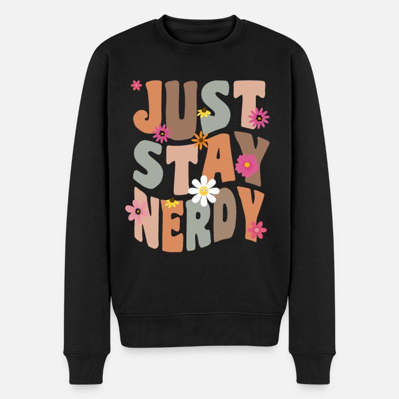 Restez nerdy - Pull Premium bio Homme - noir