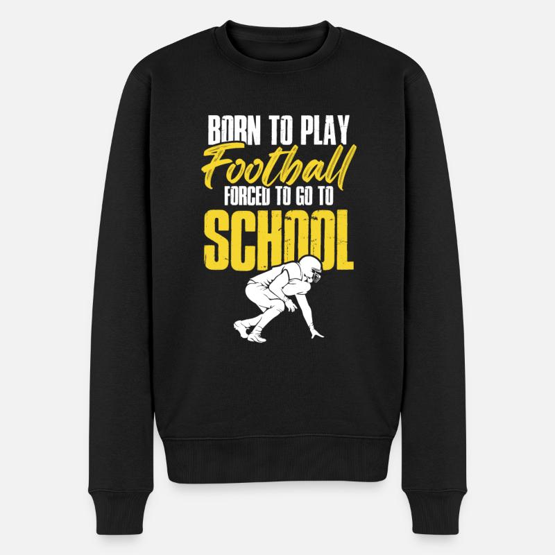 né au football - Pull Premium bio Homme - noir