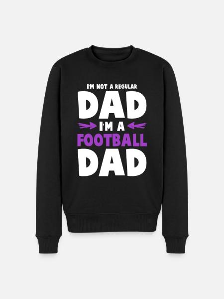 football dad papa - Men's Premium Organic Jumper - black