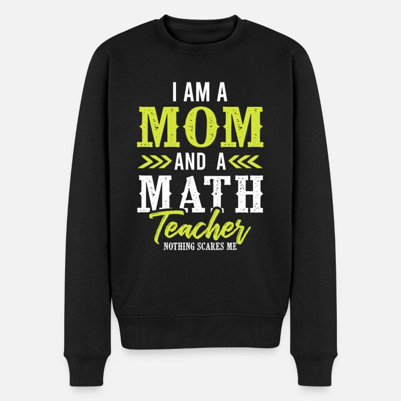 maman professeur de mathématiques - Pull Premium bio Homme - noir