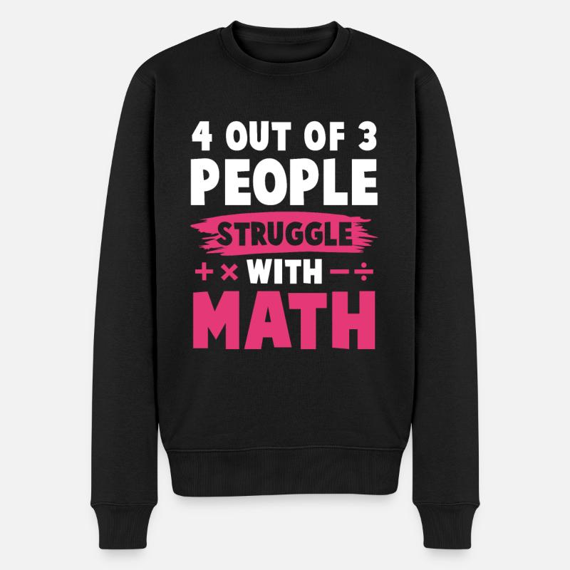 mathematics learning - Men's Premium Organic Jumper - black