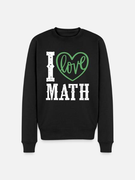 I love mathematics - Men's Premium Organic Jumper - black