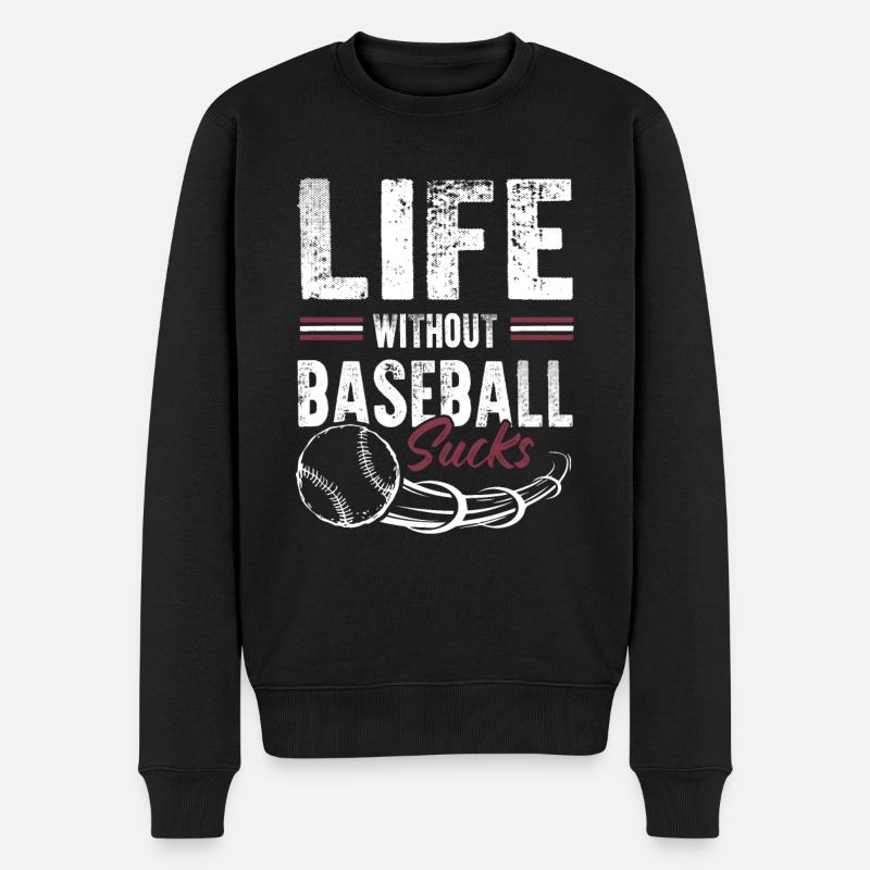 vivre sans baseball - Pull Premium bio Homme - noir