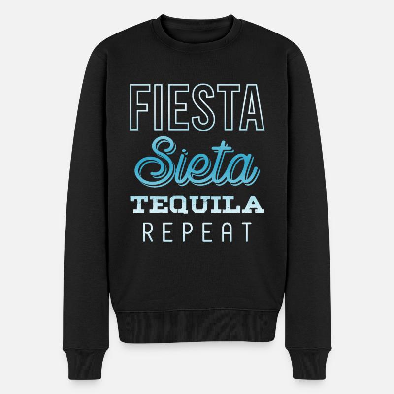 fiesta sieta tequila répéter - Pull Premium bio Homme - noir
