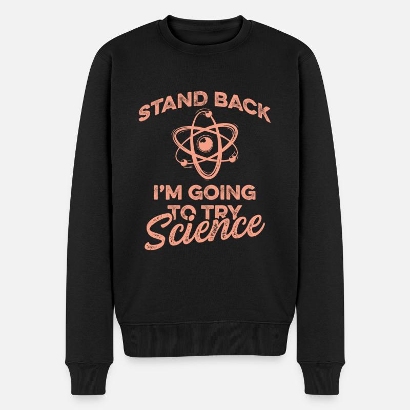 atome scientifique - Pull Premium bio Homme - noir