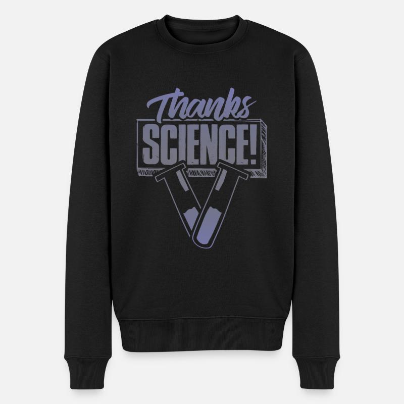 merci la science - Pull Premium bio Homme - noir