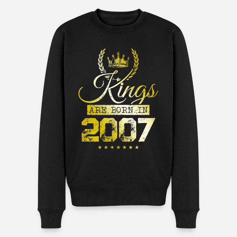 les rois naissent en 2007 - Pull Premium bio Homme - noir