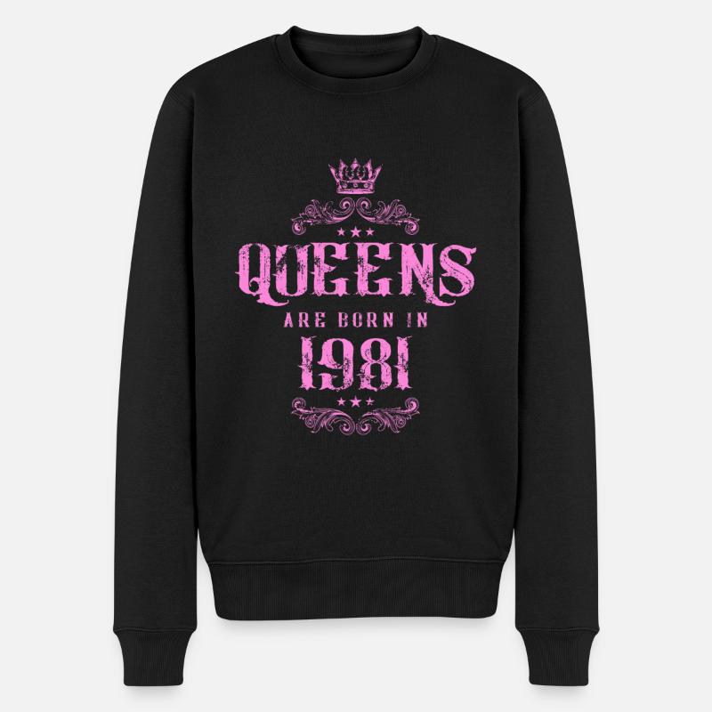 né en 1981 - Pull Premium bio Homme - noir