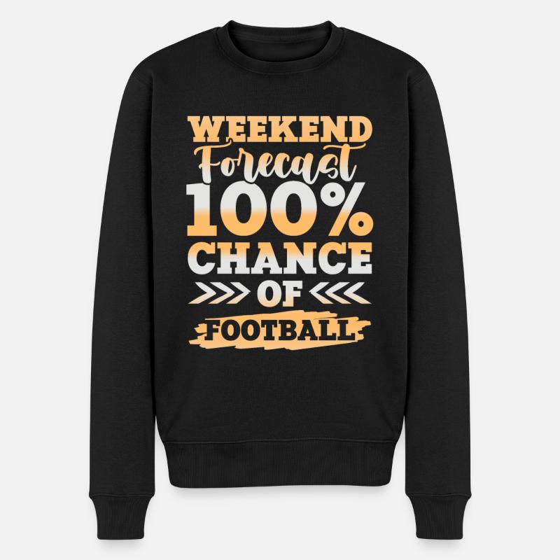 football de week-end - Pull Premium bio Homme - noir