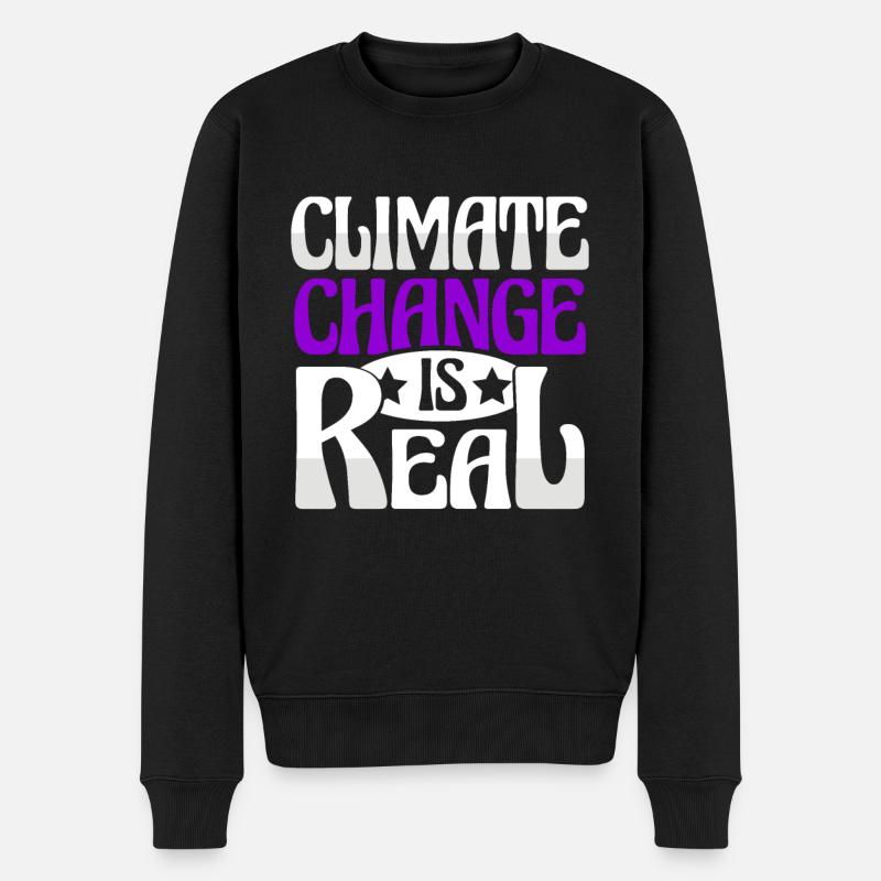 klimawandel schutz - Männer Premium Bio Pullover - Schwarz