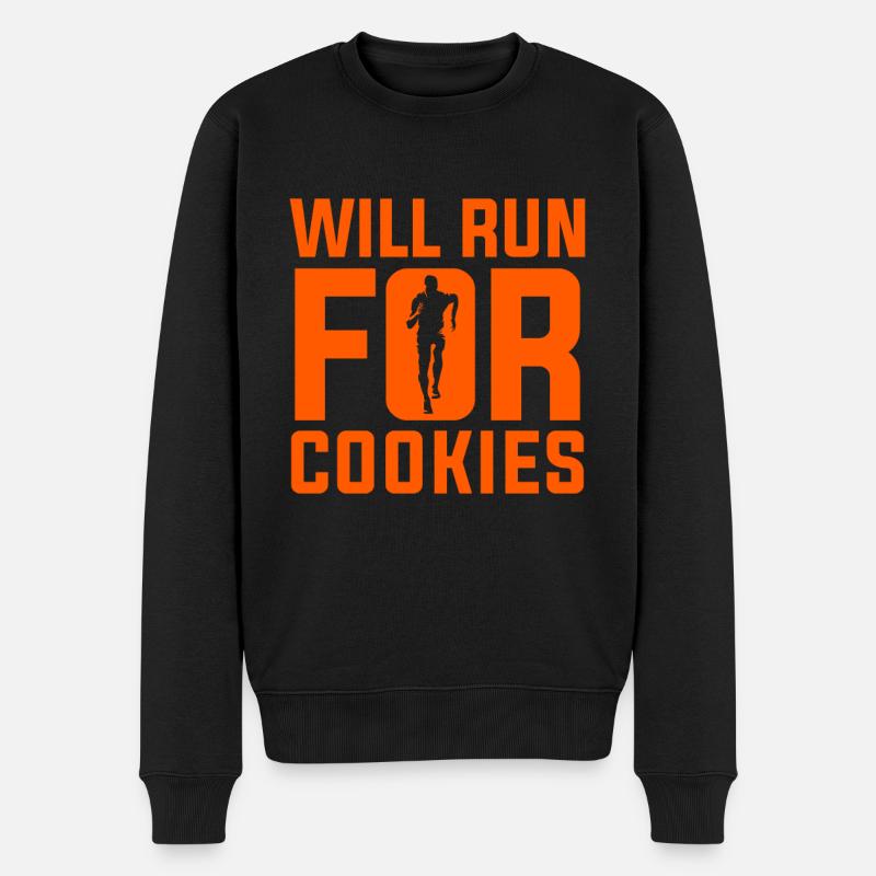 course aux biscuits - Pull Premium bio Homme - noir