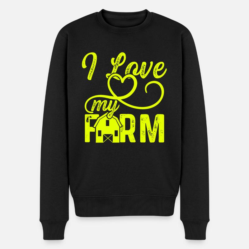 j’adore ma ferme - Pull Premium bio Homme - noir