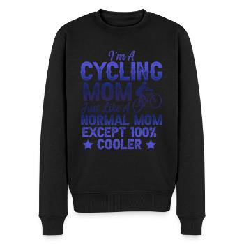 fahrrad mama mom - Männer Premium Bio Pullover - Schwarz - Vorne - Nico (187cm)