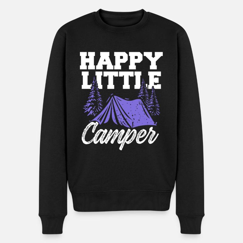 joyeux petit campeur - Pull Premium bio Homme - noir