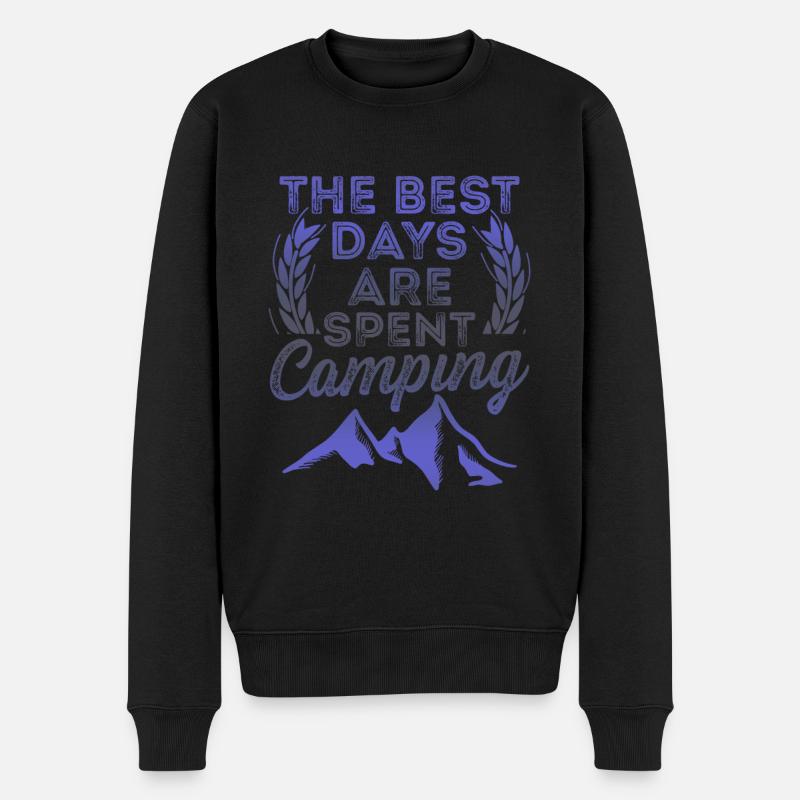meilleure journée de camping - Pull Premium bio Homme - noir