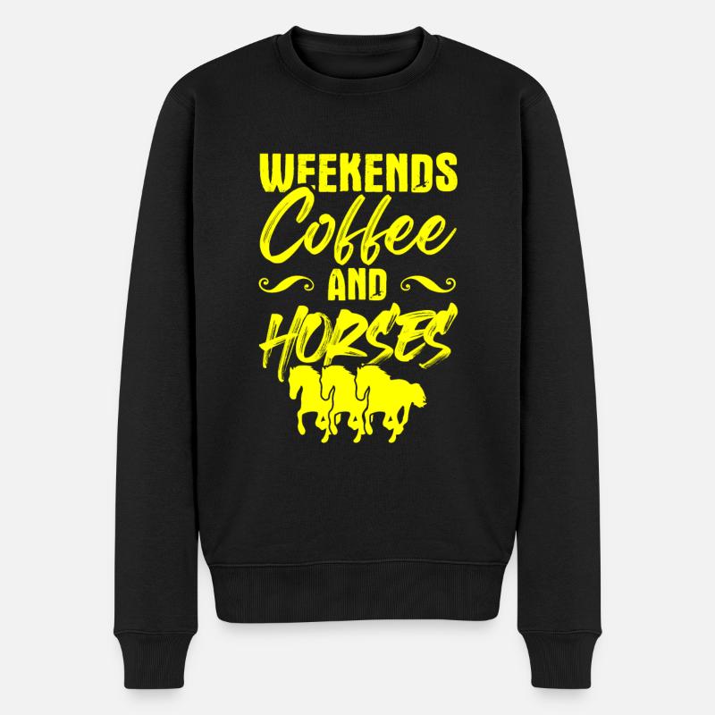 café équitation - Pull Premium bio Homme - noir