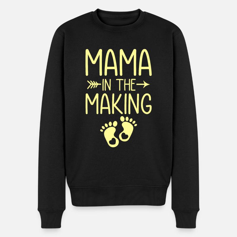 maman bébé - Pull Premium bio Homme - noir