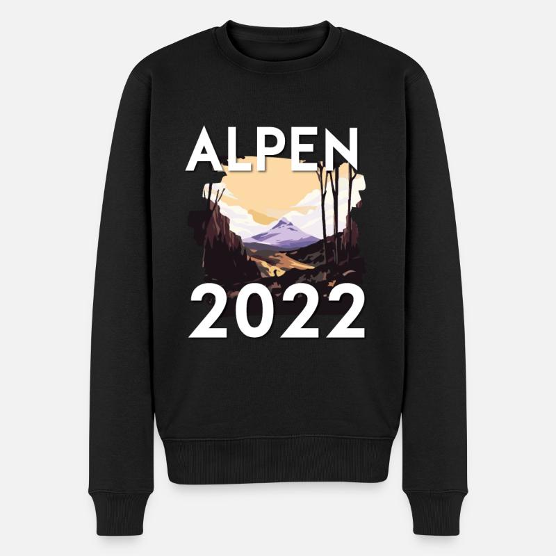 Alpes 2022 - Pull Premium bio Homme - noir