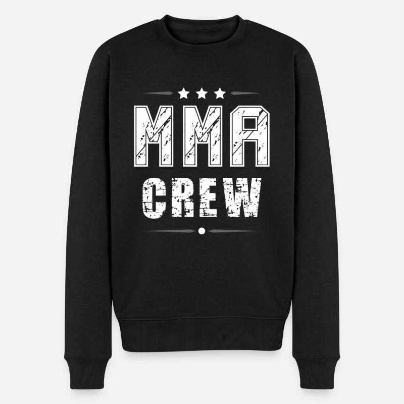 Mma Crew - Männer Premium Bio Pullover - Schwarz
