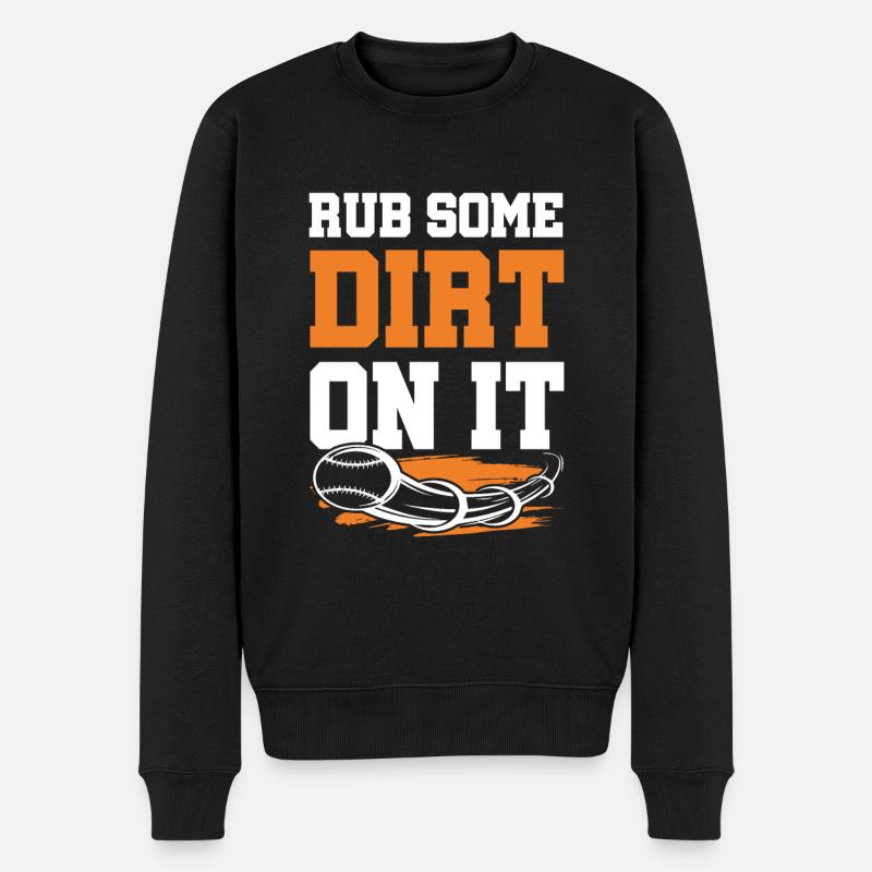baseball sport - Männer Premium Bio Pullover - Schwarz