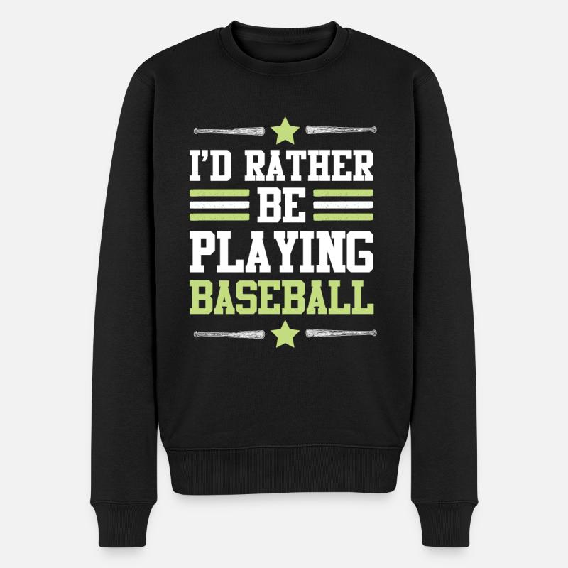 Match de baseball - Pull Premium bio Homme - noir