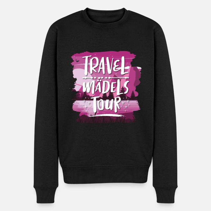 Travel Mädels Tour - Männer Premium Bio Pullover - Schwarz