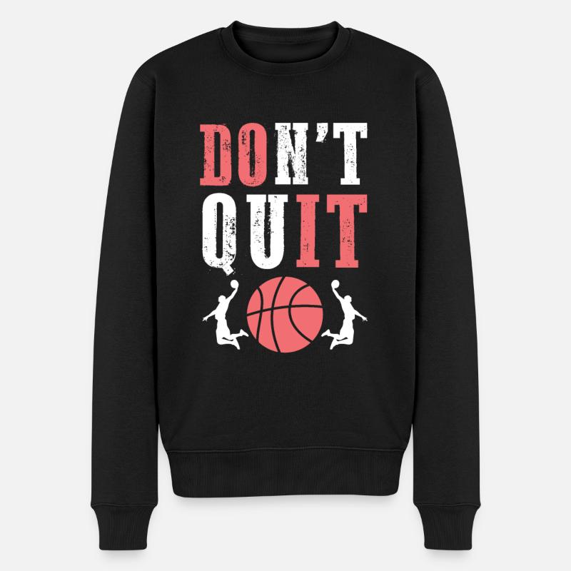 N’abandonnez pas le basketball - Pull Premium bio Homme - noir