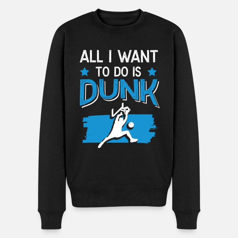 Dunk Basketball - Pull Premium bio Homme - noir