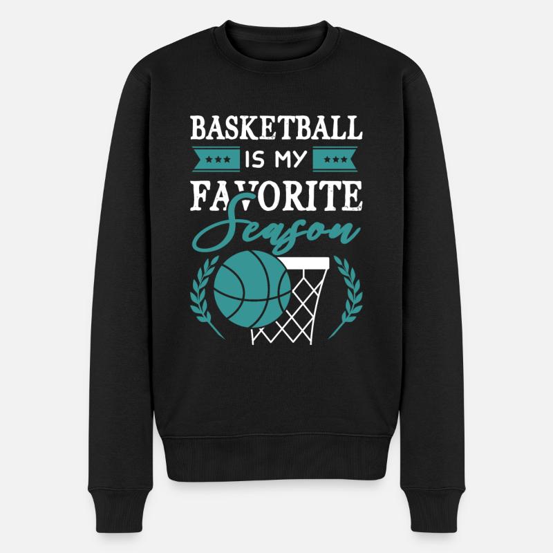 Saison de basket-ball - Pull Premium bio Homme - noir