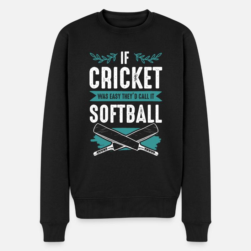 Cricket Softball - Pull Premium bio Homme - noir
