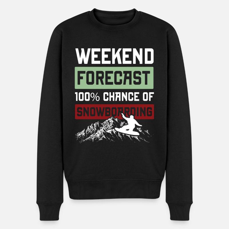 Week-end de snowboard - Pull Premium bio Homme - noir
