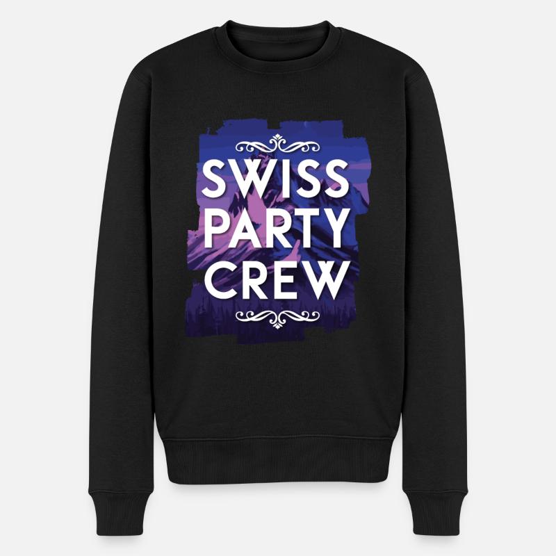 Equipage de fête suisse - Pull Premium bio Homme - noir
