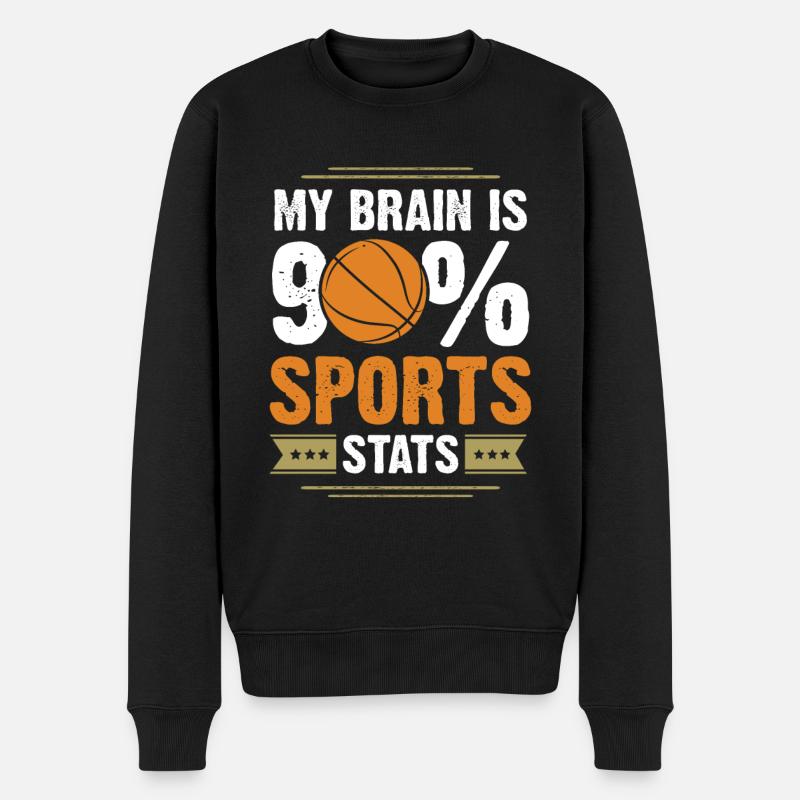 basketball sport - Männer Premium Bio Pullover - Schwarz