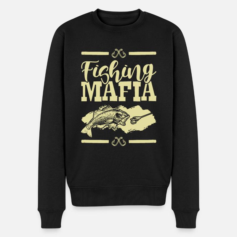 Mafia de la pêche - Pull Premium bio Homme - noir