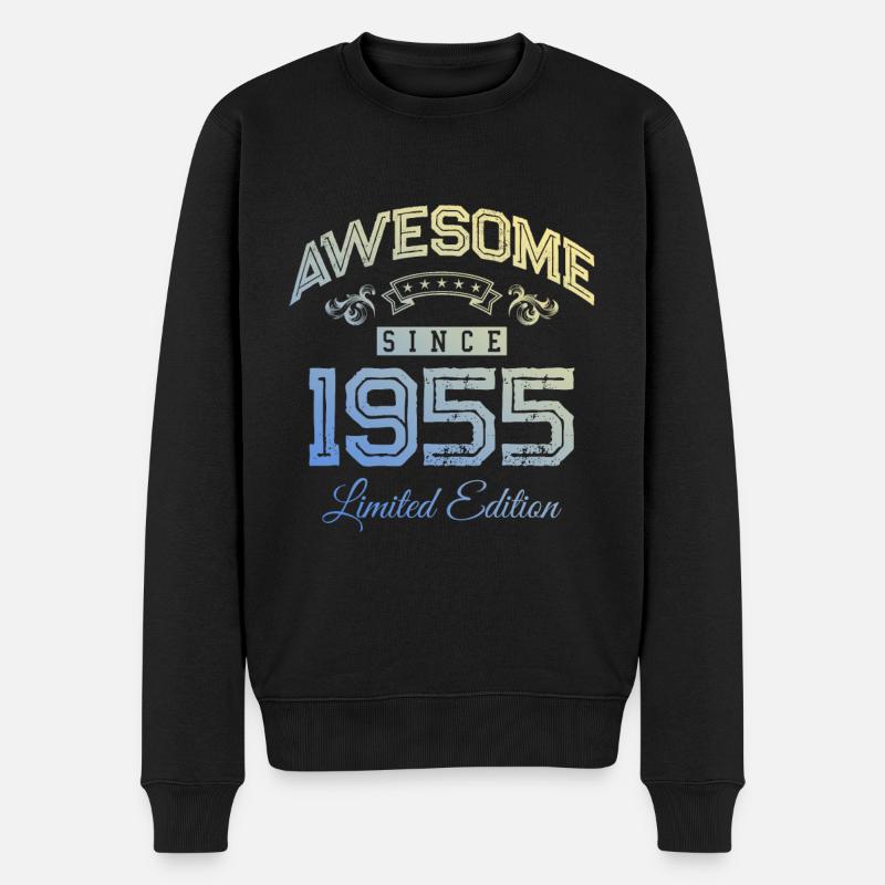 1955 génial depuis - Pull Premium bio Homme - noir