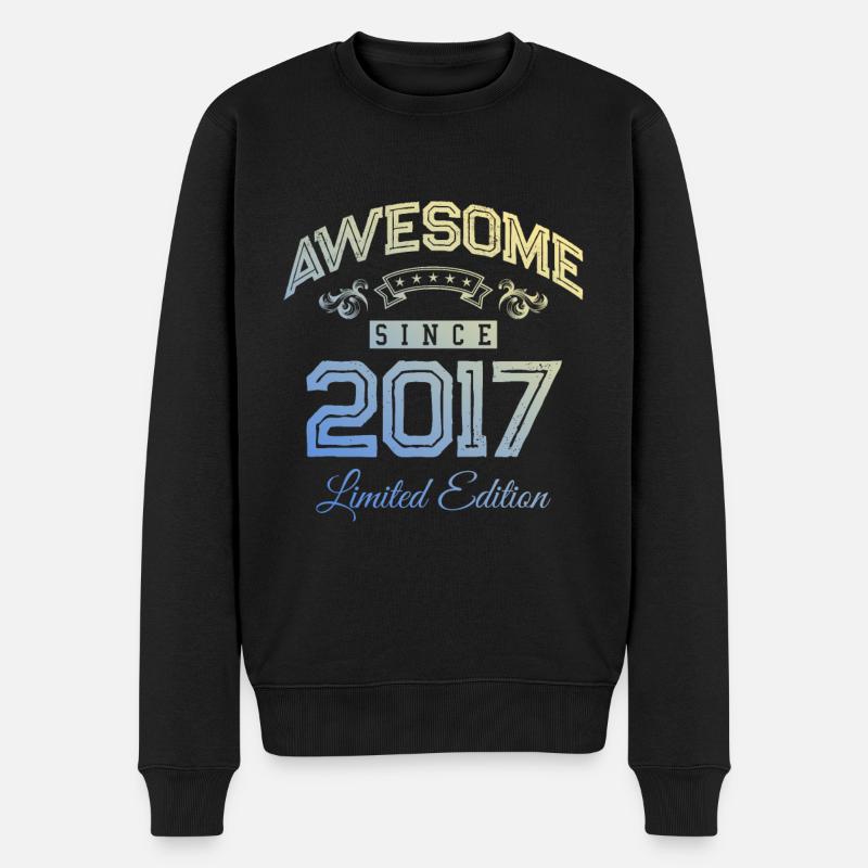 2017 génial depuis - Pull Premium bio Homme - noir