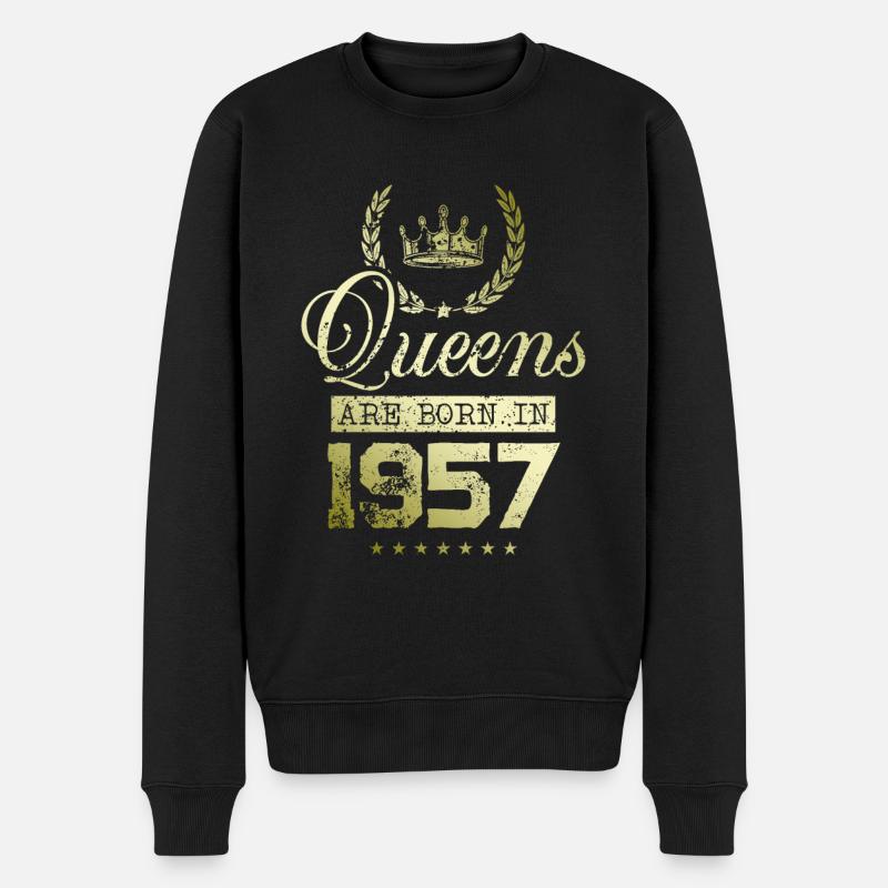 Queens nées en 1957 - Pull Premium bio Homme - noir